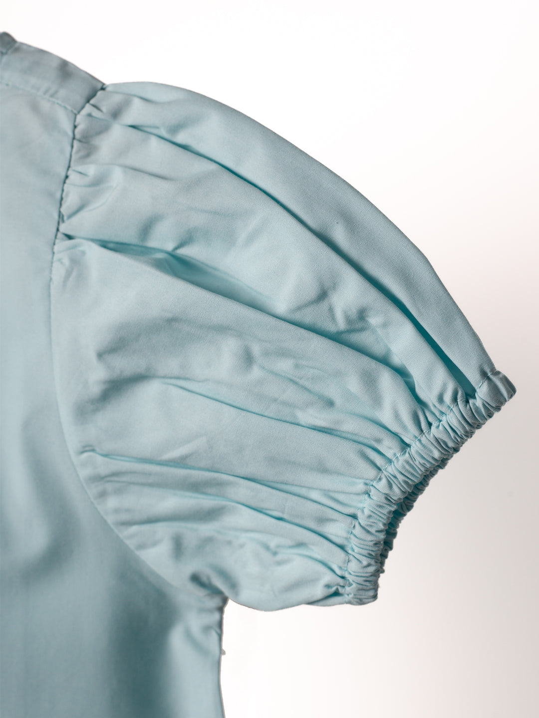 Blue dress for girls. Close up