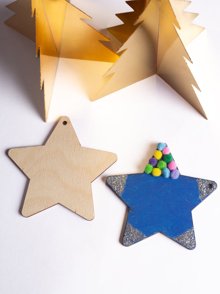 Christmas Ornamental kit for kids. Top Angle