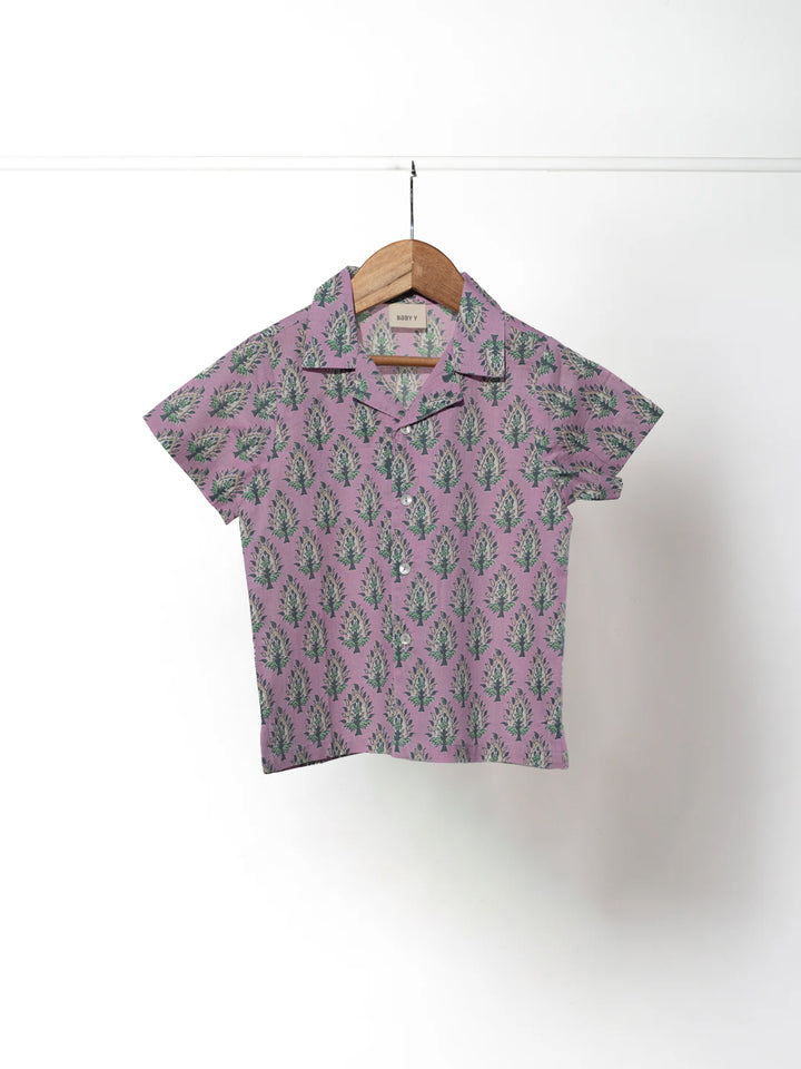 Leafy Vines - Boys Summer Resort Shirt