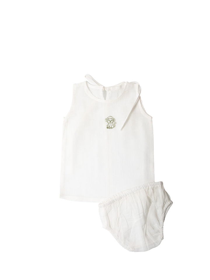 Infant Set - Embroidered - Little Chimp