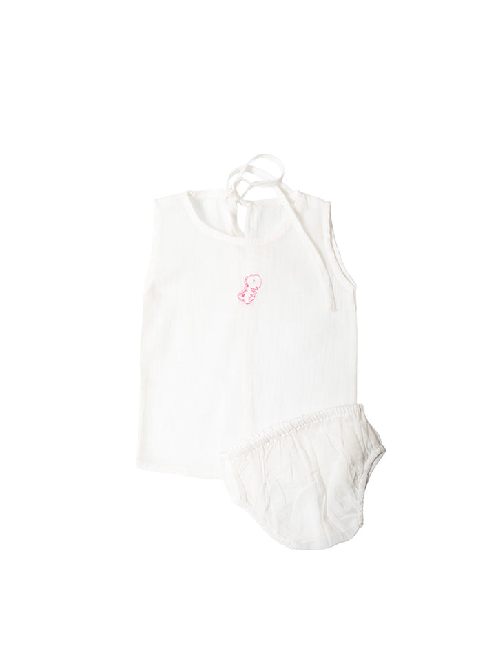 Infant Set - Embroidered - Dino