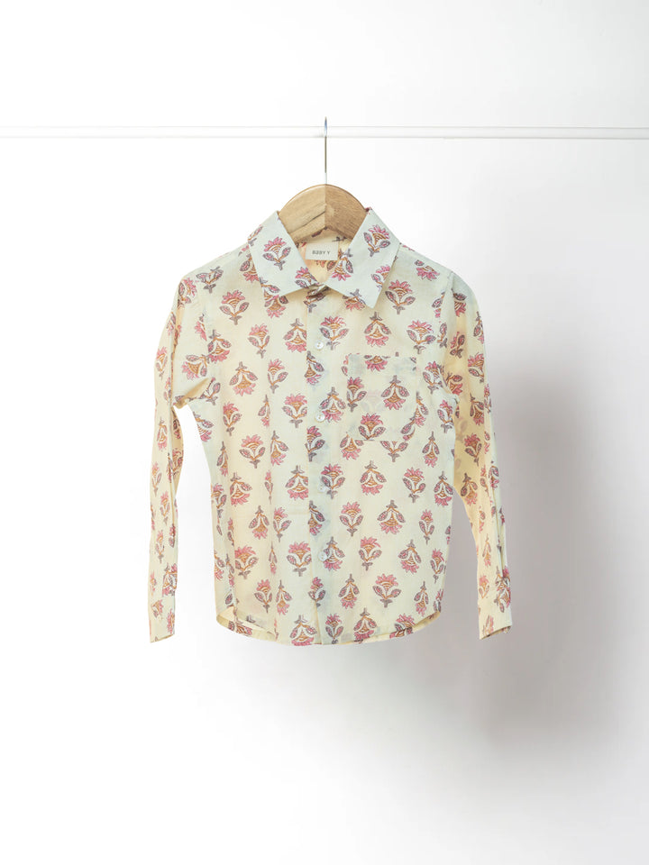Humming Blooms - Boys Summer Resort Shirt