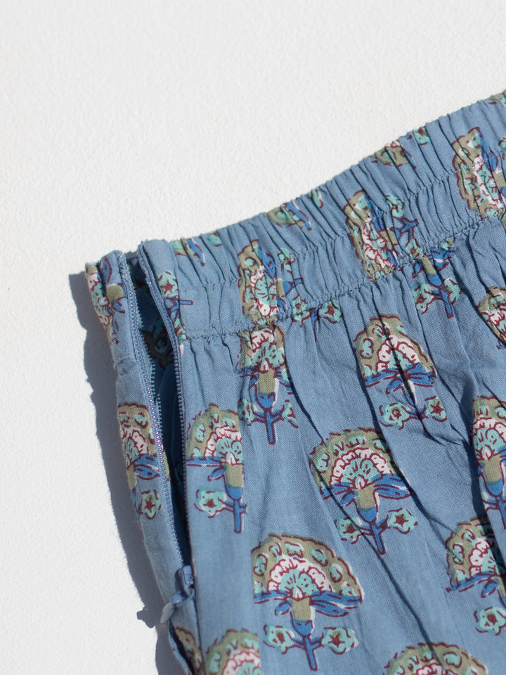 Soft Blues - Girls Cotton Co-ord Set