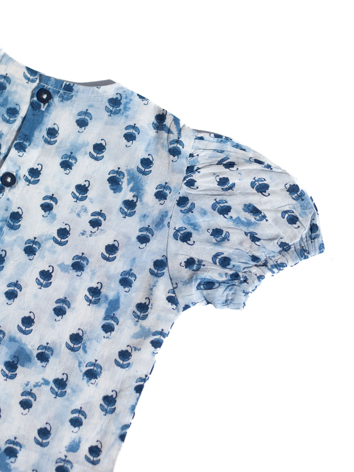 Azure Bloom - Girls Cotton Co-ord Set