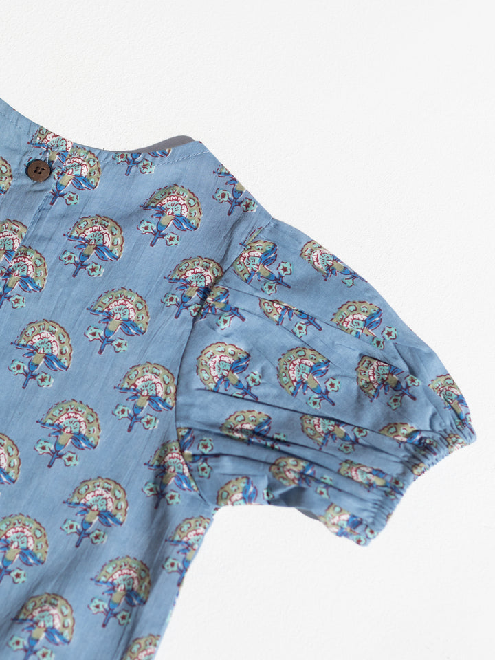 Soft Blues - Girls Cotton Co-ord Set