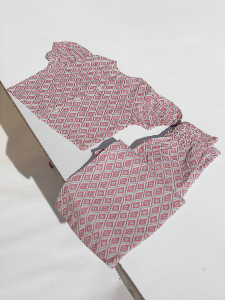 Pink Diamond - Girls Cotton Co-ord Set