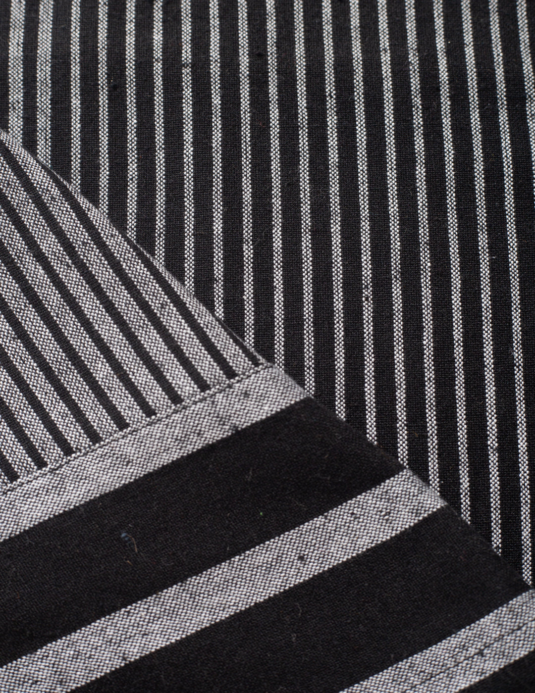 Black pajama set, Fabric close up