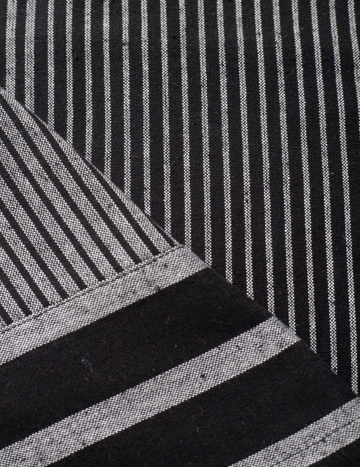 Black pajama set, Fabric close up