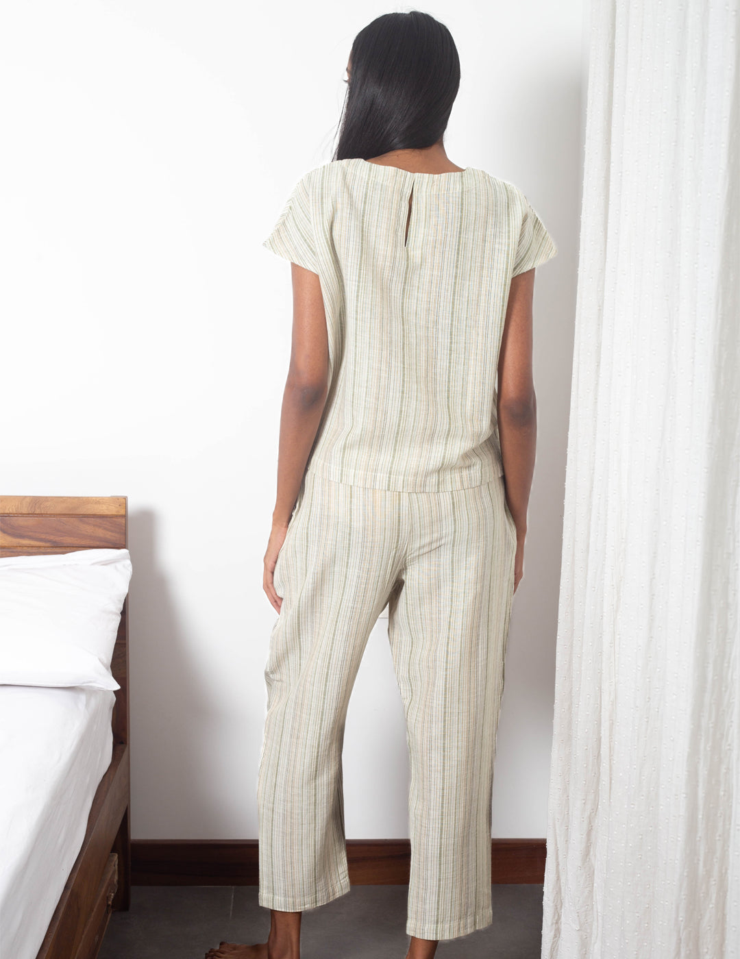 Ivory Strokes Pyjama Set