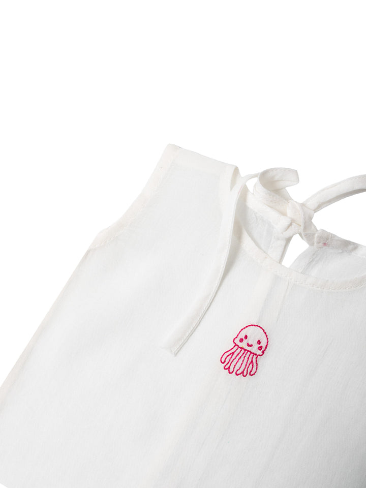 Infant Set - Embroidered - Jelly Fish