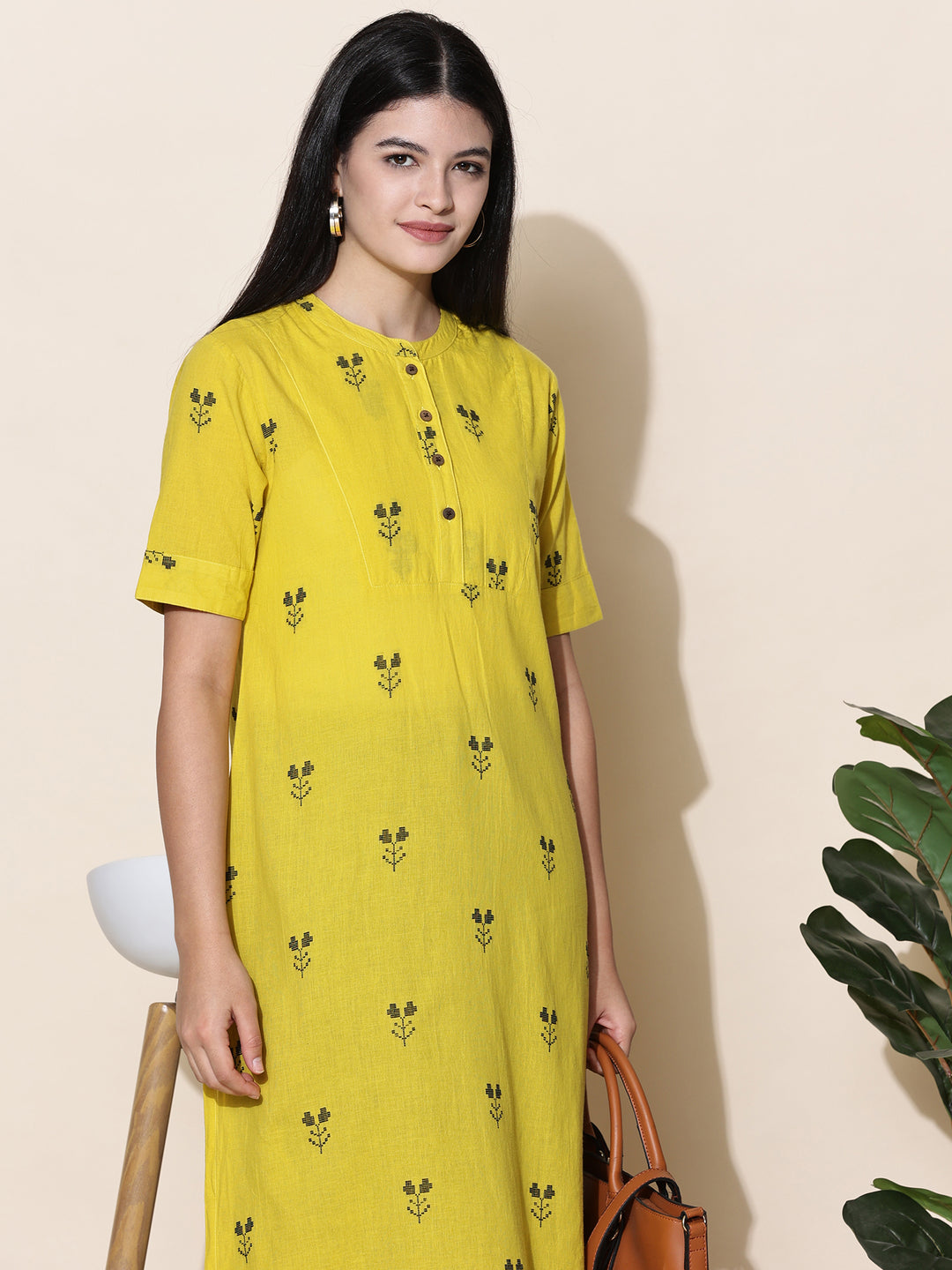 Lime Flare Kurta