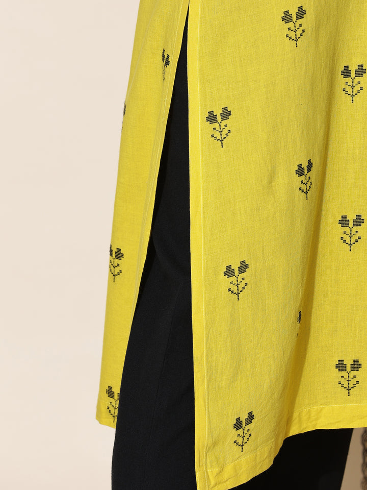 Lime Flare Kurta