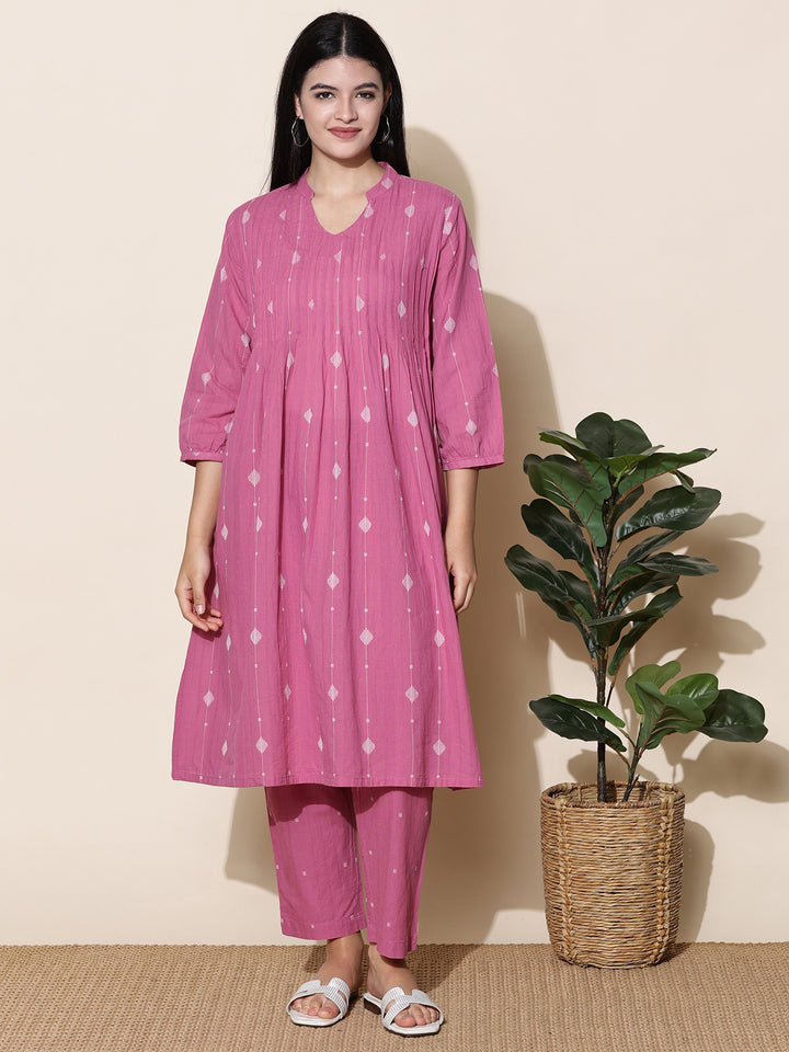 Pink Pearl Kurta Set