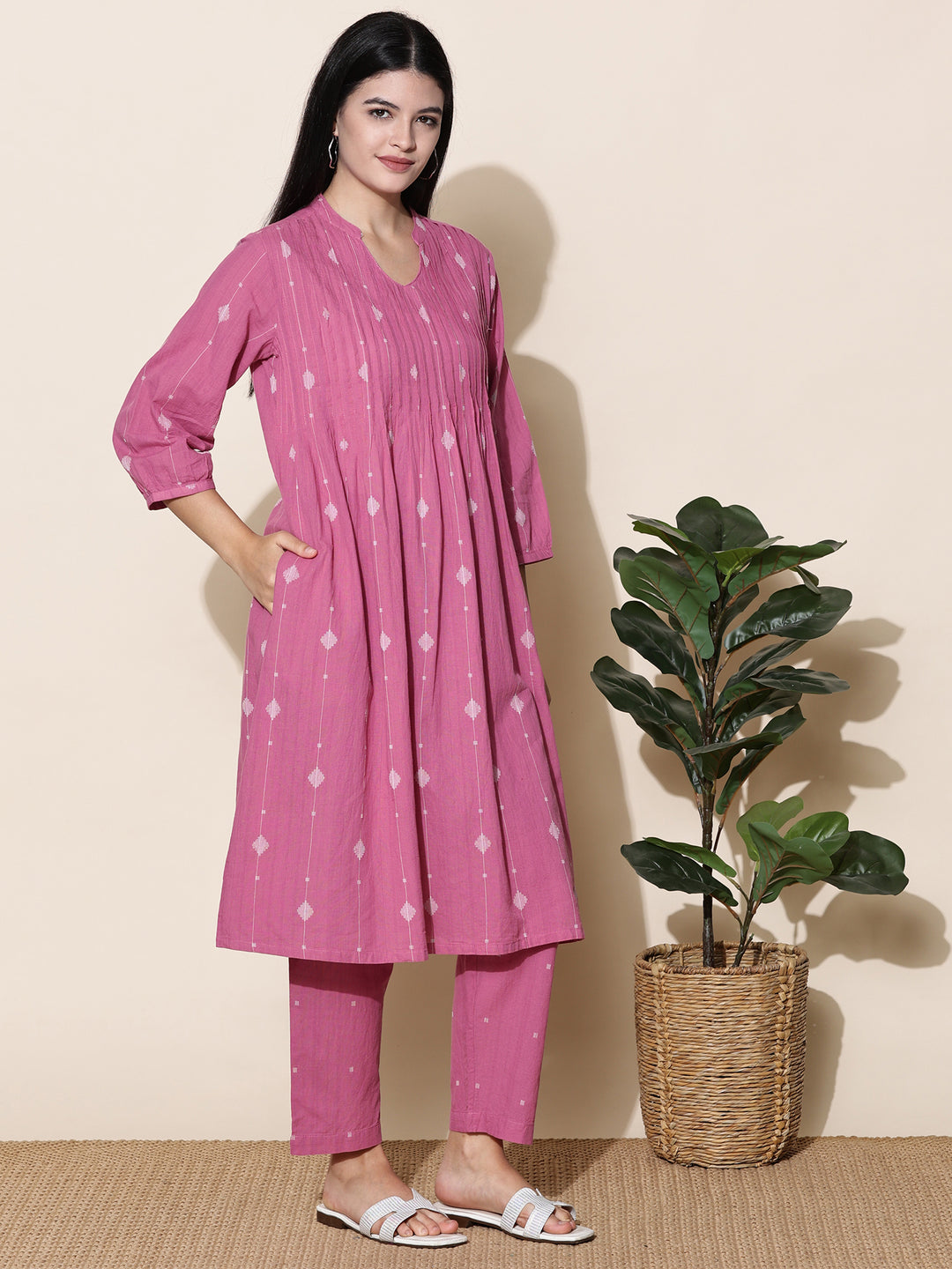 Pink Pearl Kurta Set