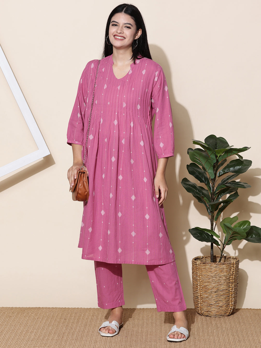 Pink Pearl Kurta Set