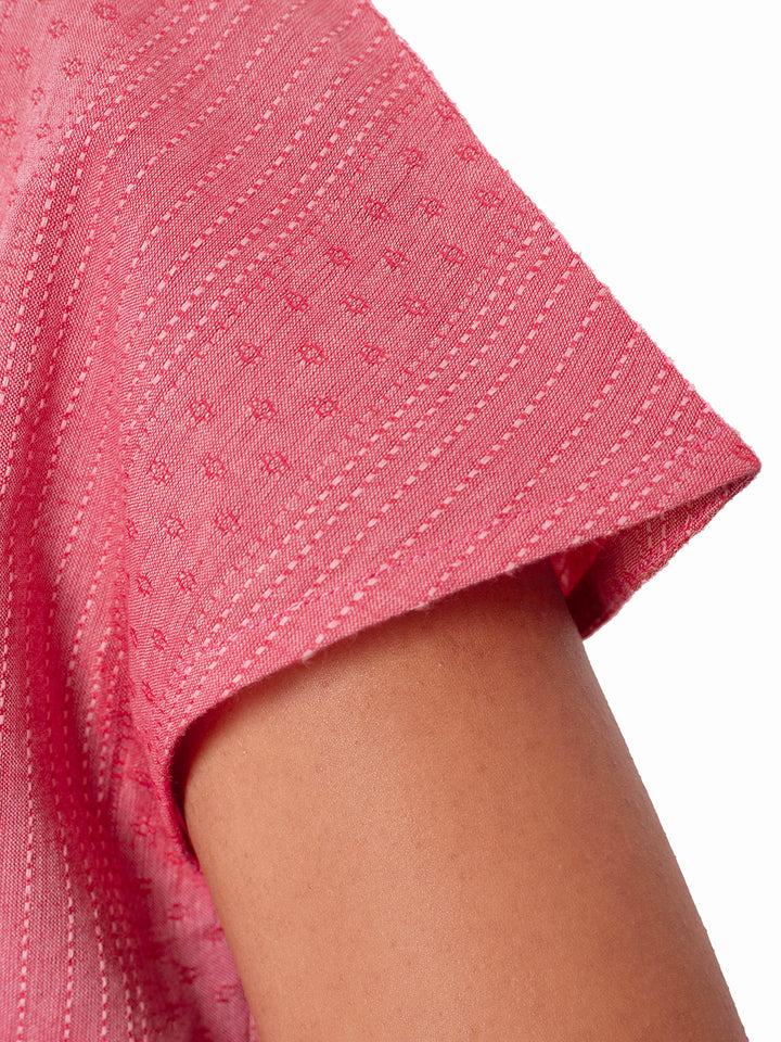 Pink Pajama set, close up