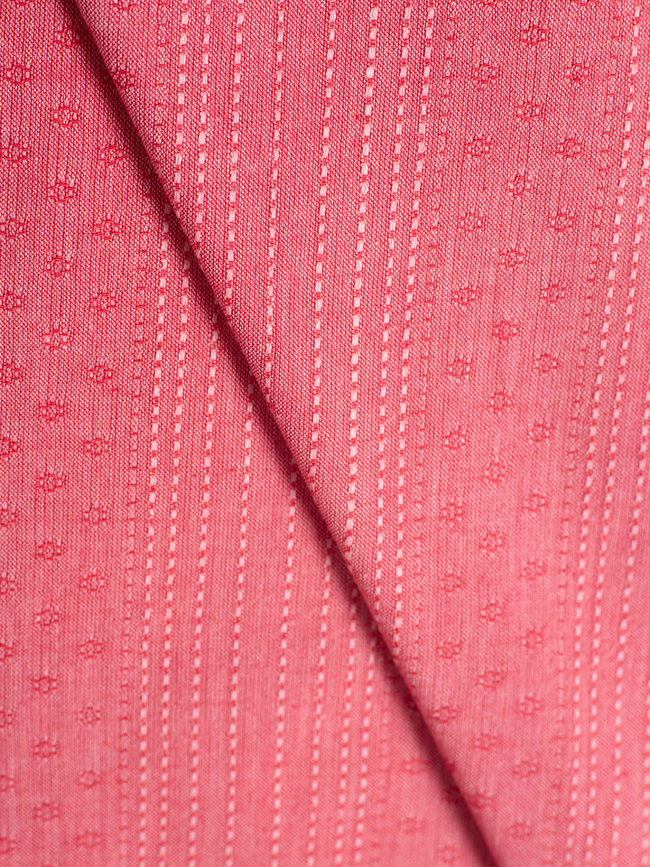 Pink Pajama set, fabric close up