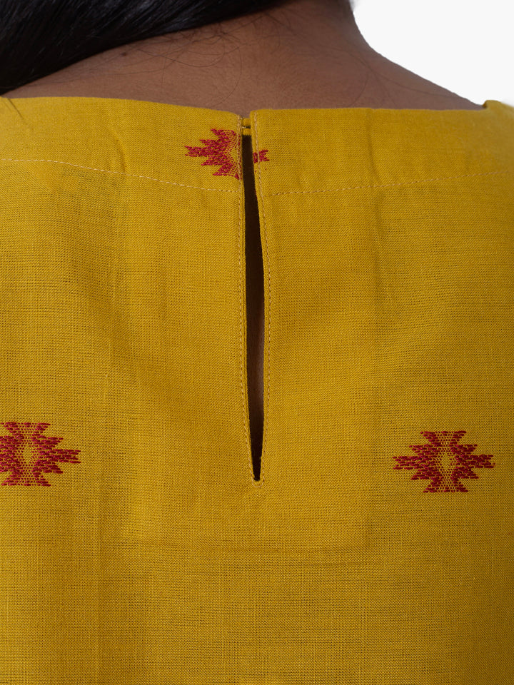 Yellow Pajama  set, close up