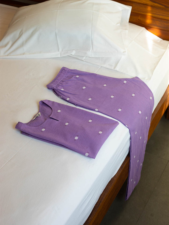 Lilac Drizzle Pyjama Set