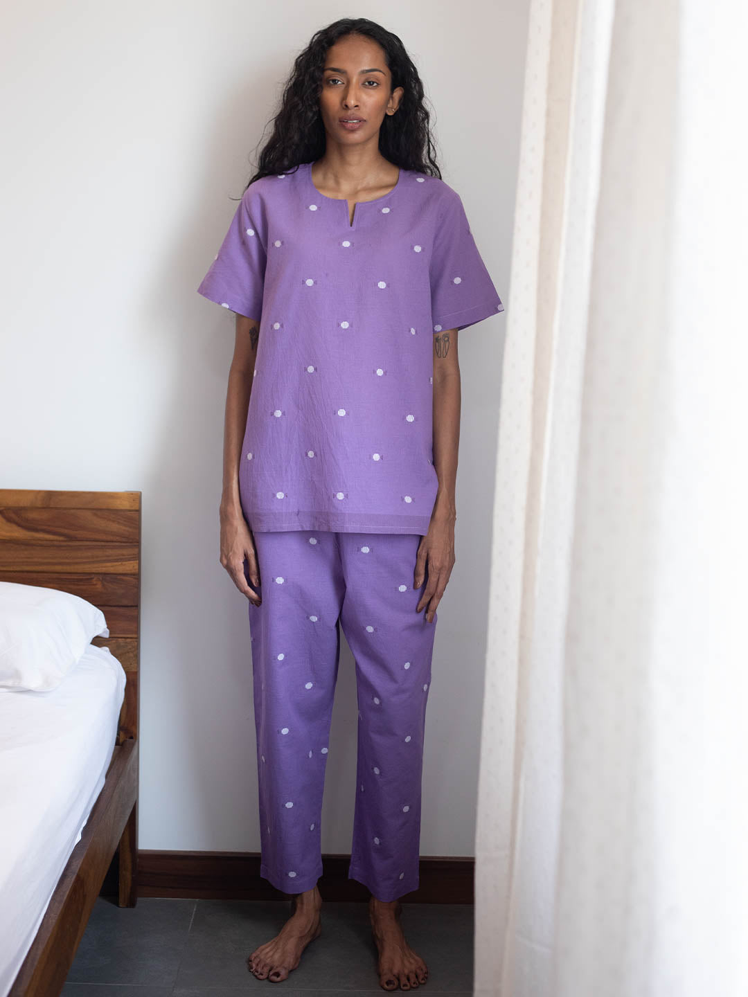 Lilac Drizzle Pyjama Set