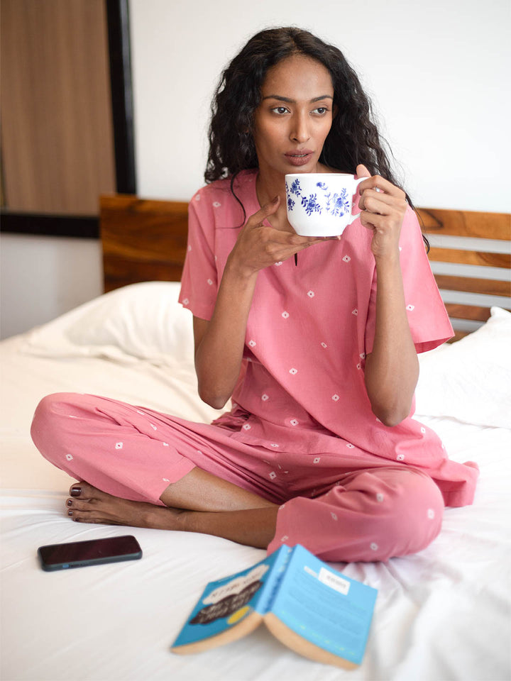 Pink Diamond Pyjama Set