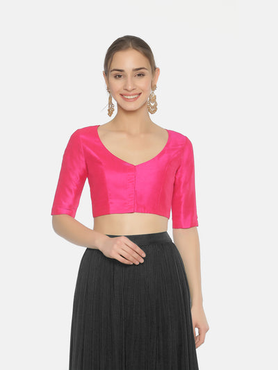 Pink Raw Silk Blouse - Studio Y