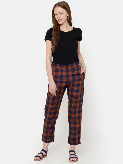 Label Y Basics Trouser Checkered Pocket Pants
