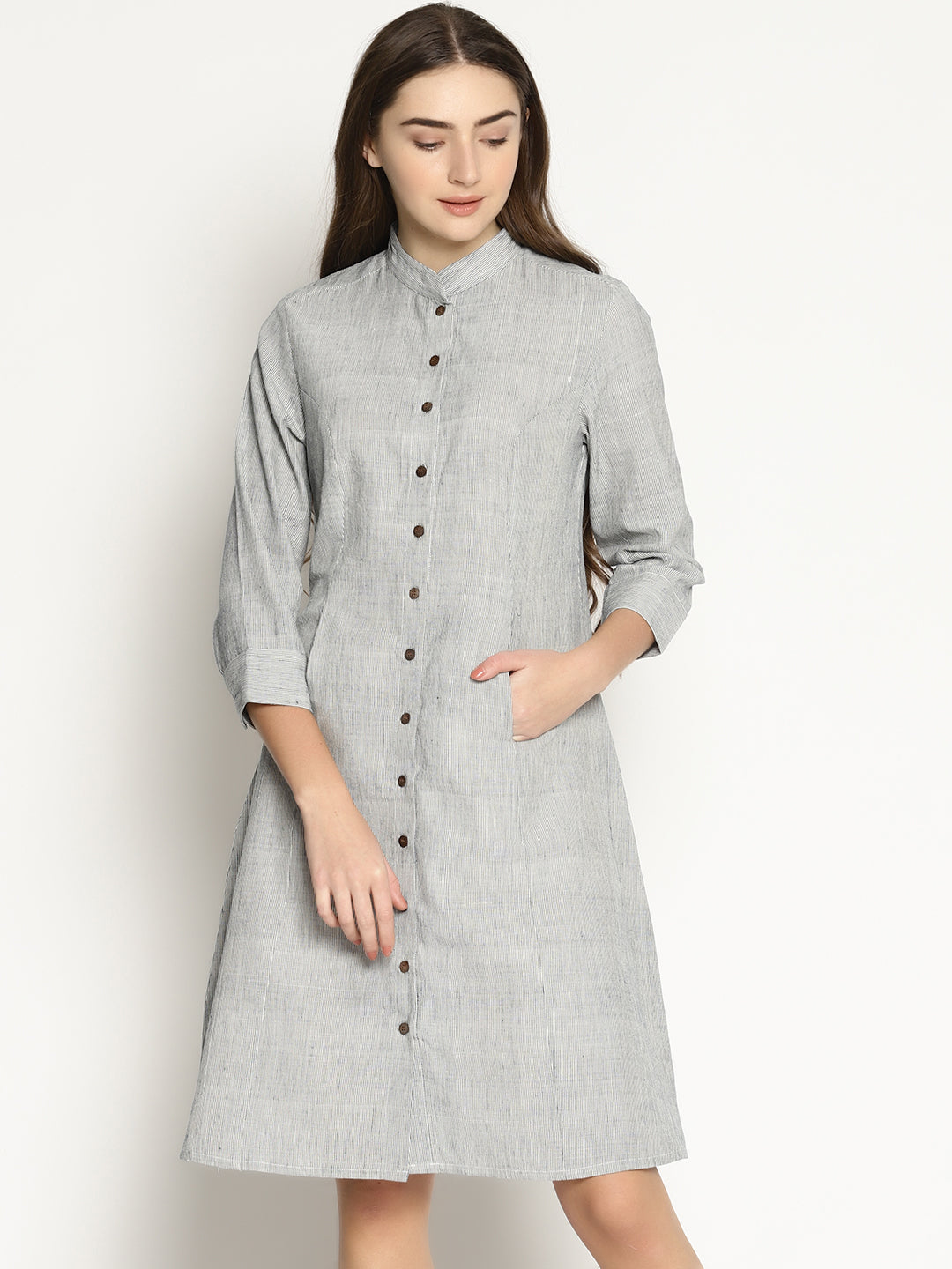 Khadi Stripes Dress - Studio Y - Organic Cotton Tunic