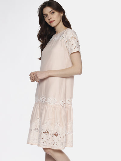 Pink Lace Frill Dress - Studio Y