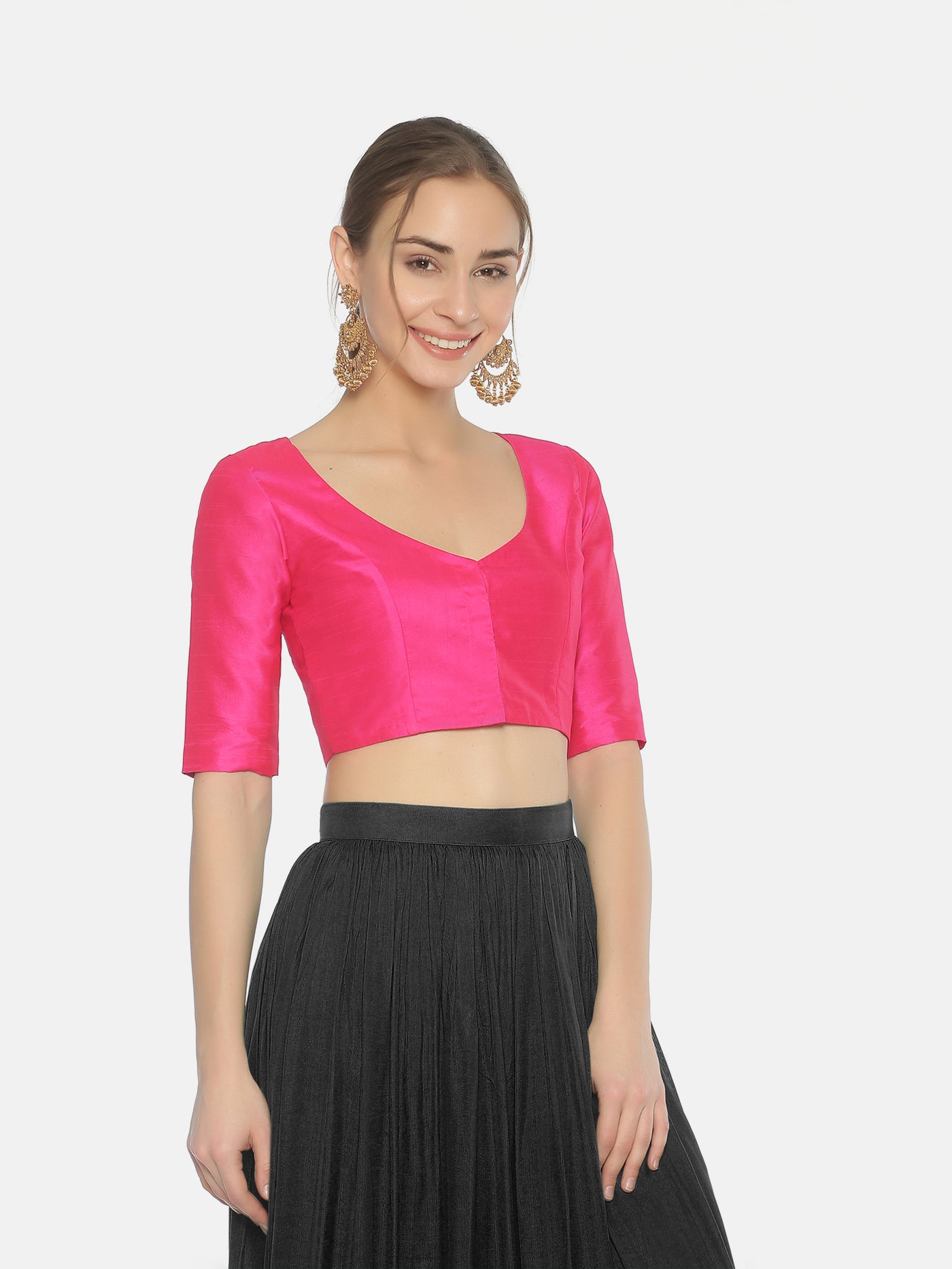 Pink Raw Silk Blouse - Studio Y