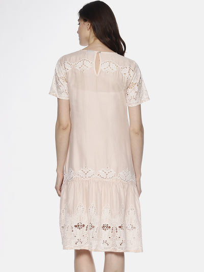 Pink Lace Frill Dress - Studio Y