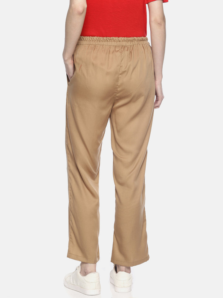 Beige Pant. Back angle