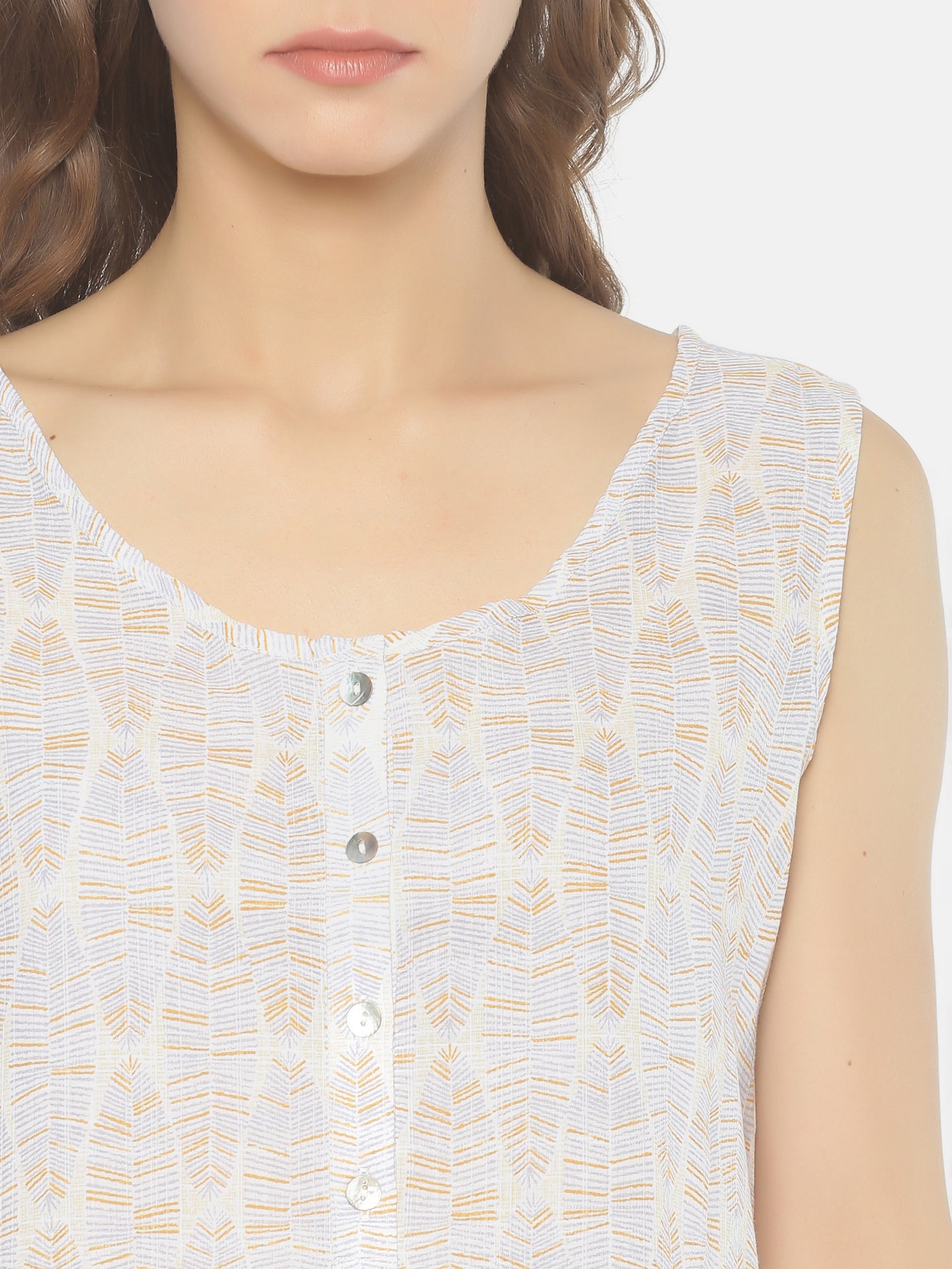 Printed Sleeveless Top - Studio Y