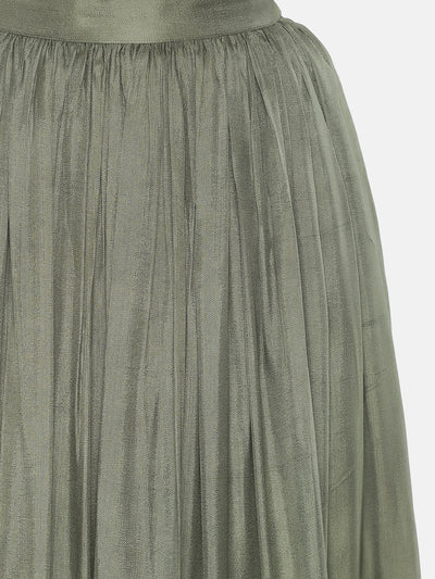 Pastel Green Gathers Skirt - Studio Y