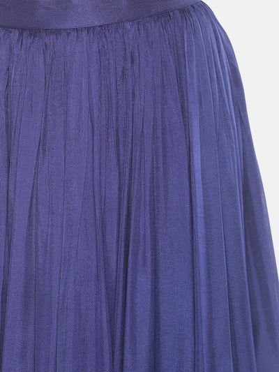 Dark Blue Gathers Skirt - Studio Y