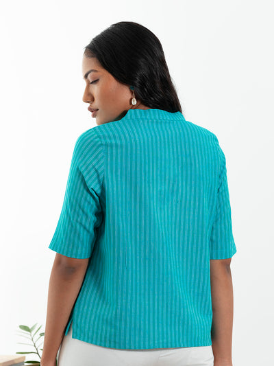 Label Y Looms Top Cotton Stripes Top